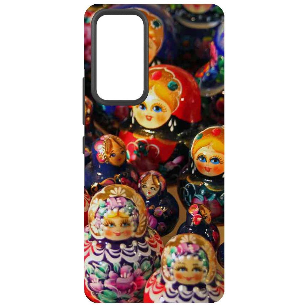 

Чехол-накладка Krutoff Soft Case Матрешка для Xiaomi 12 Lite, Черный