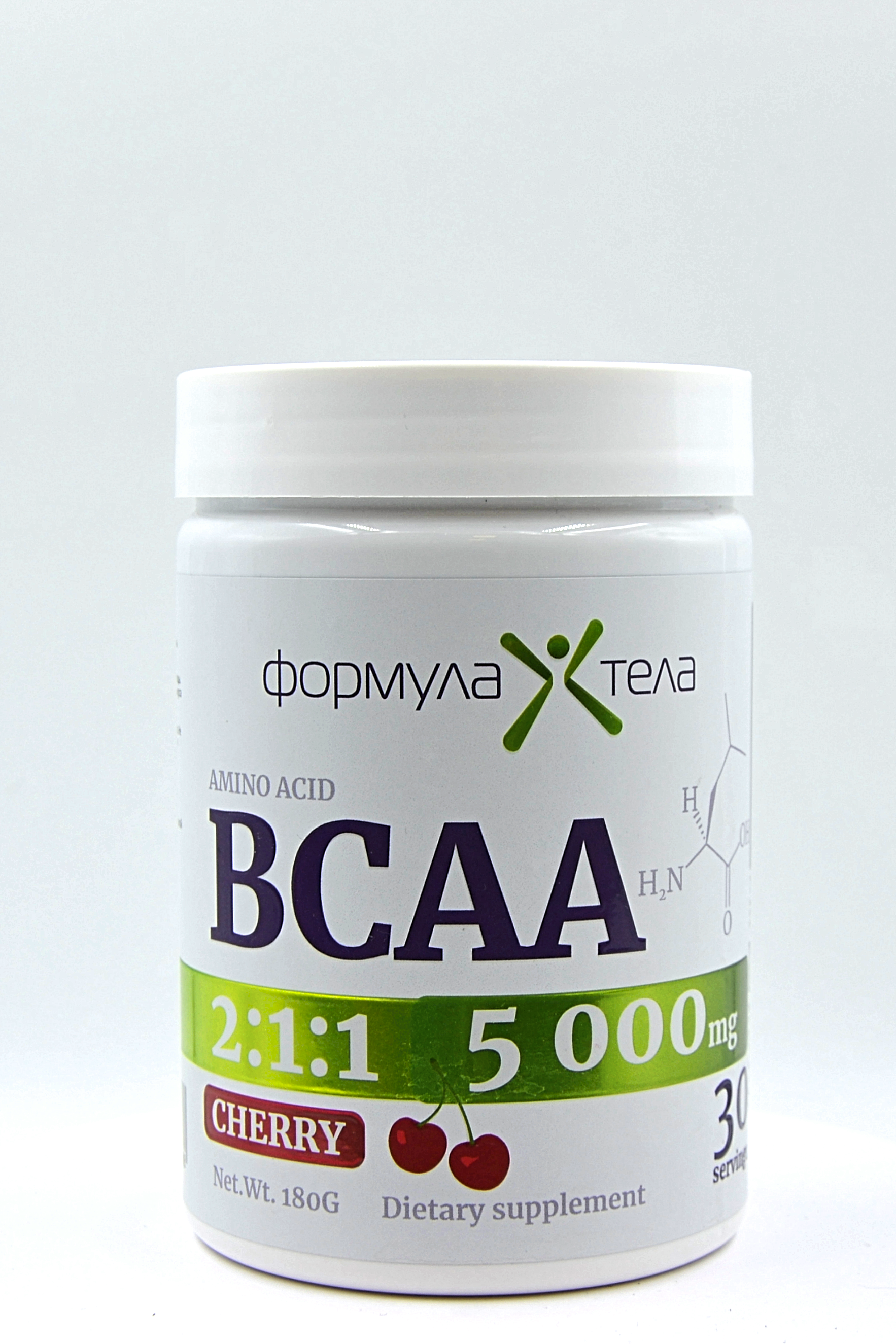 

Формула Тела BCAA, Вишня, порошок 180г, BCAA 2:1:1