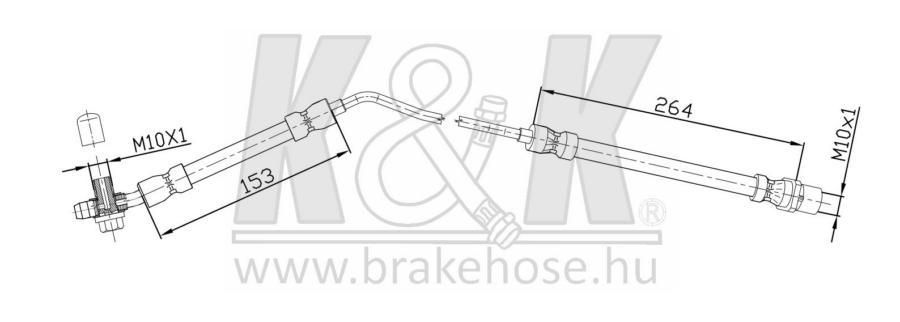 

Шланг Тормозной K&K Ft6217 Bmw X5 Зад Прав K&K FT6217