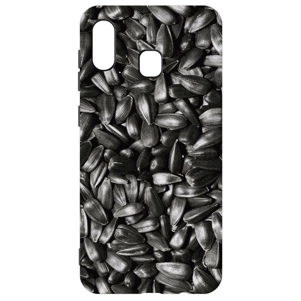 Чехол-накладка Krutoff Soft Case Семечки для Samsung Galaxy A30 (A305)