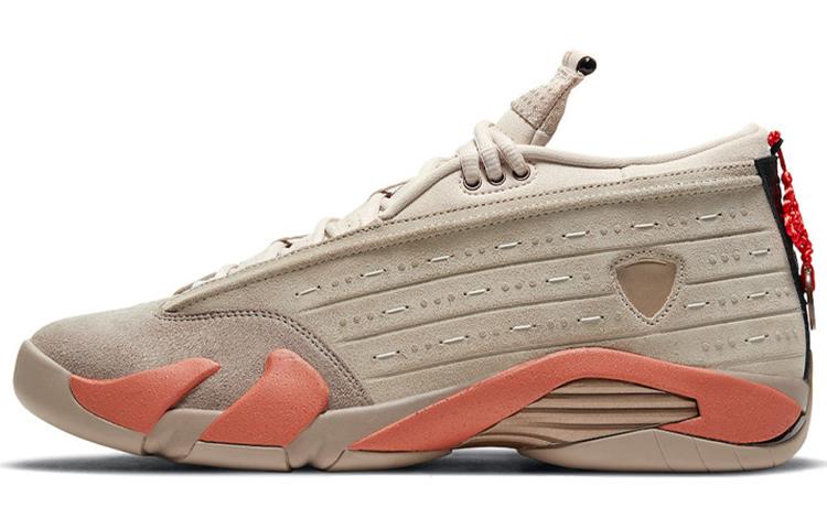 

Кроссовки унисекс Jordan CLOT x Air Jordan 14 low sp terracotta бежевые 45.5 EU, Бежевый, CLOT x Air Jordan 14 low sp terracotta