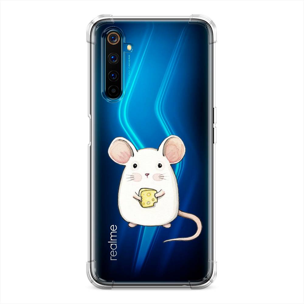 фото Противоударный силиконовый чехол "мышка" на realme 6 pro awog