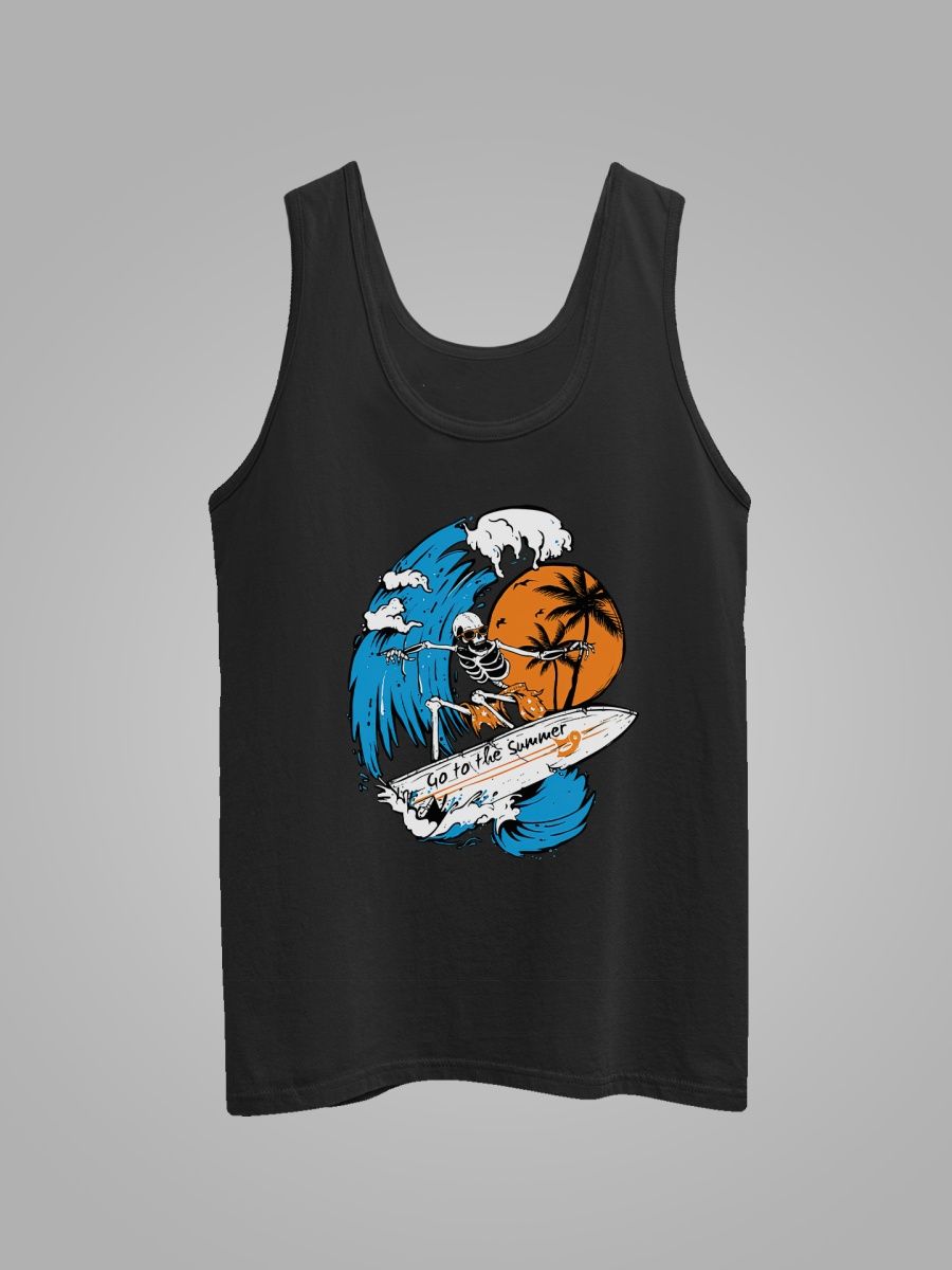 

Майка унисекс СувенирShop Summer time/Лето/Пляж/Море 1 черная 2XL, "Summer time/Лето/Пляж/Море" 1