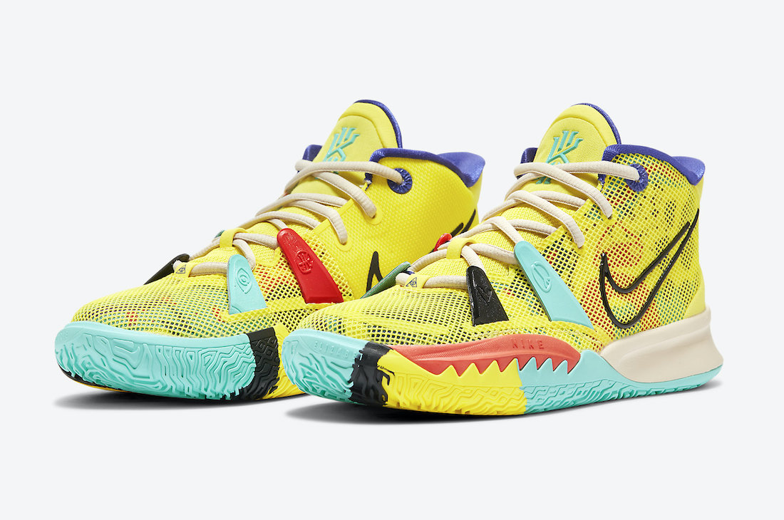 

Кроссовки мужские Nike KYRIE 7 желтые 8 US, Желтый, KYRIE 7