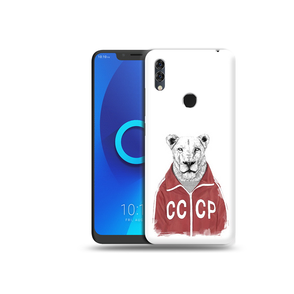 

Чехол MyPads Tocco для Alcatel 5V львица ссср, Прозрачный, Tocco