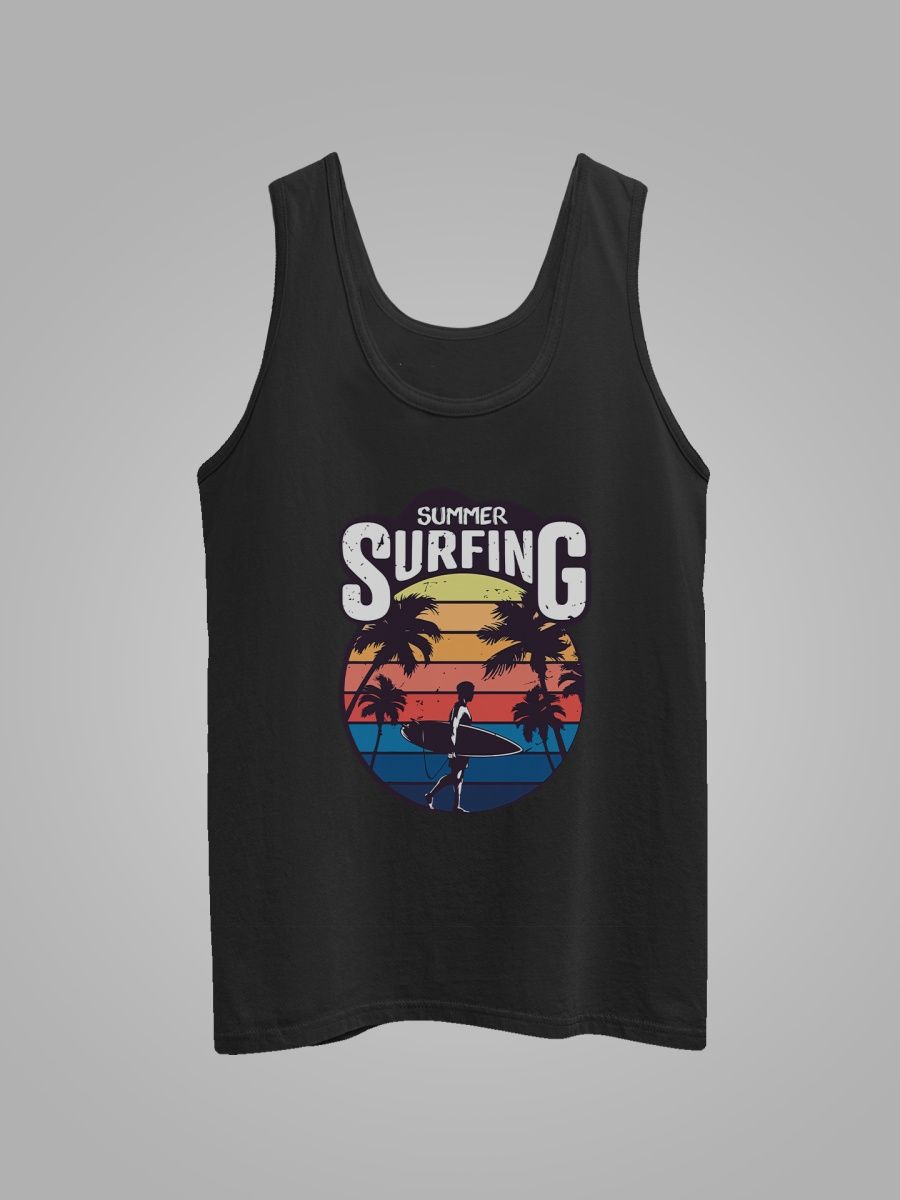 

Майка унисекс СувенирShop Summer time/Лето/Пляж/Море 3 черная 2XL, "Summer time/Лето/Пляж/Море" 3