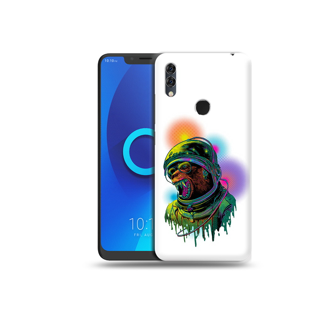 

Чехол MyPads Tocco для Alcatel 5V медведь космонавт, Прозрачный, Tocco