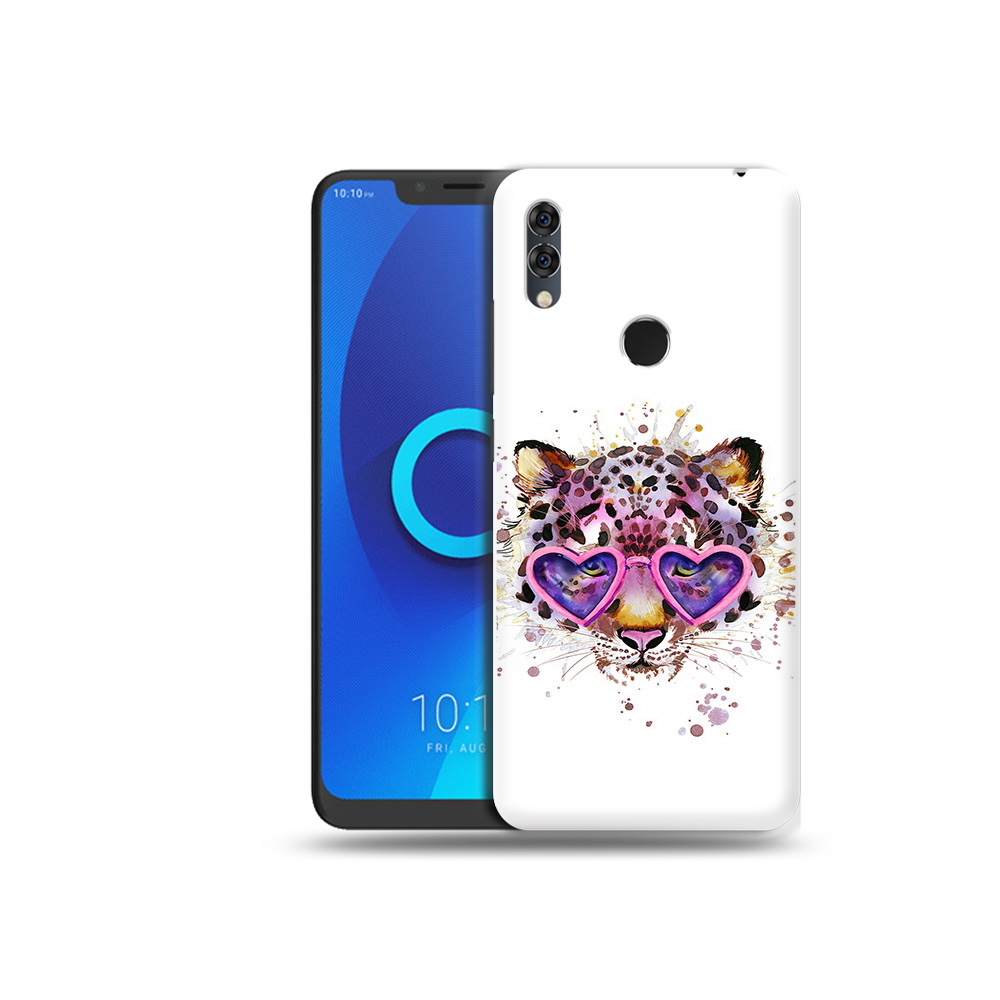 

Чехол MyPads Tocco для Alcatel 5V модный леопард, Прозрачный, Tocco