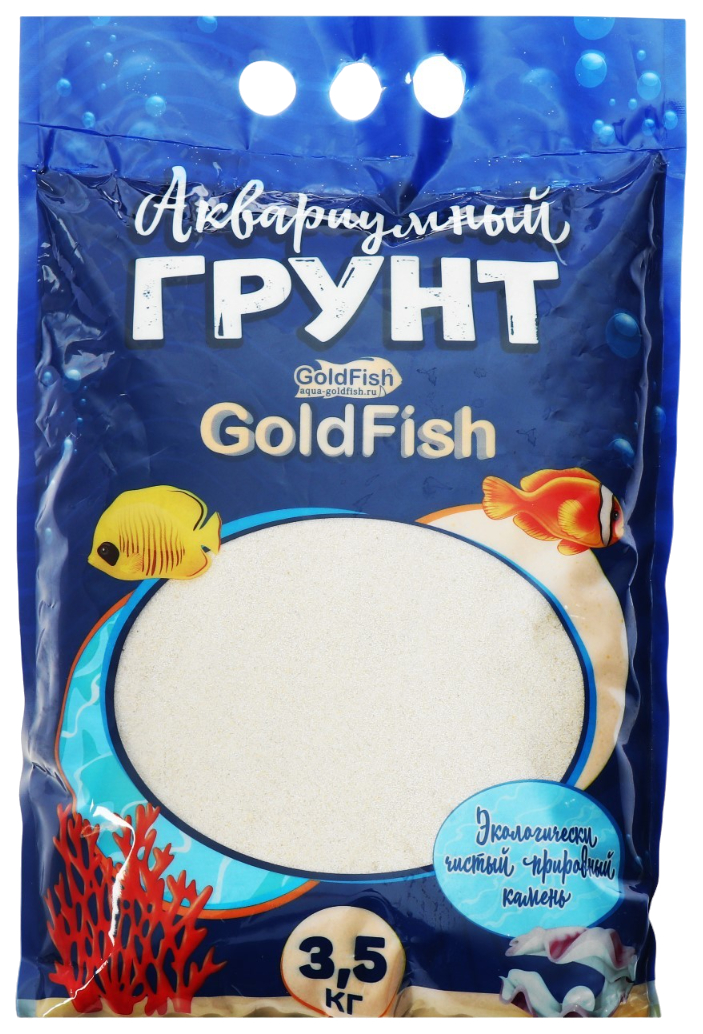 

Песок для аквариума Мальдивы Premium 3,5 кг, Белый