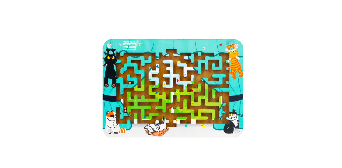 

Настольная игра ТРИ СОВЫ "Лабиринт малый с шариками. Кошкин дом" , Н000171