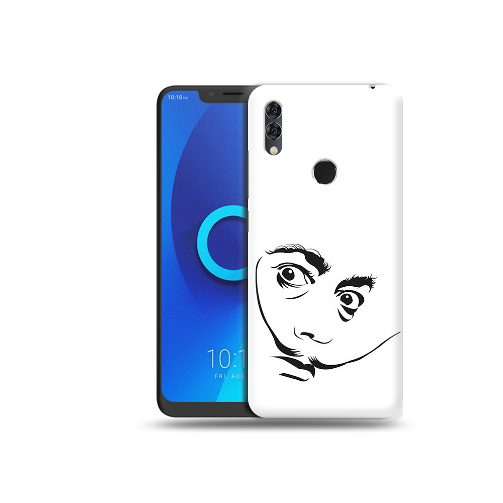 

Чехол MyPads Tocco для Alcatel 5V мужчина с длинными усами, Прозрачный, Tocco