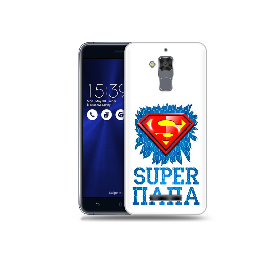 

Чехол MyPads Tocco для Asus ZenFone 3 Max (ZC520TL) Супер Папа, Прозрачный, Tocco