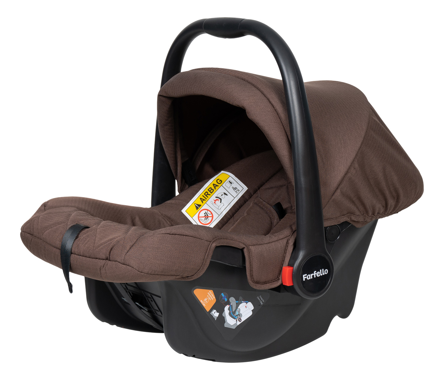 Автокресло детское автолюлька BS08-a для коляски Baby Shell, Коричневый автокресло детское автолюлька bs08 a для коляски baby shell коричневый