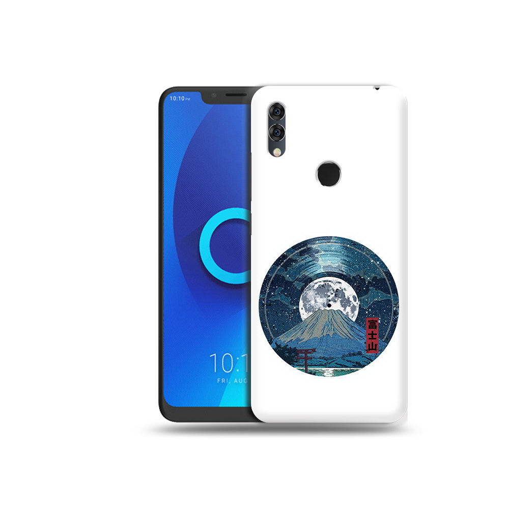 

Чехол MyPads Tocco для Alcatel 5V нарисованная виниловая гора с луной, Прозрачный, Tocco