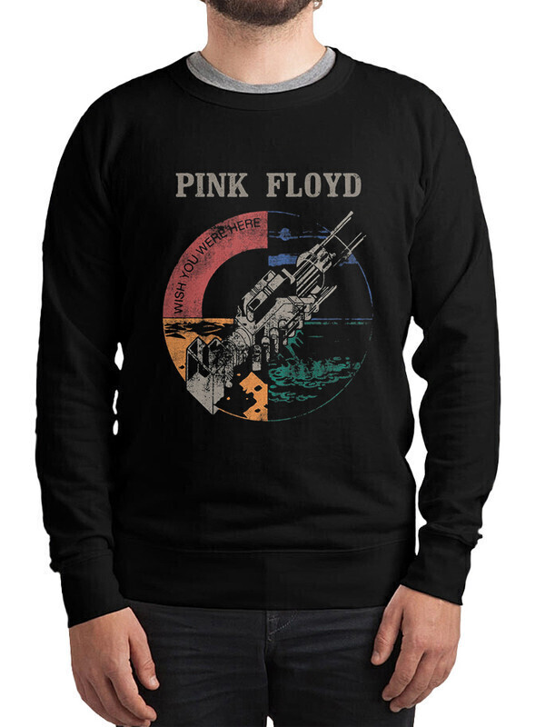 

Свитшот мужской Dream Shirts Pink Floyd черный 46 RU, Pink Floyd