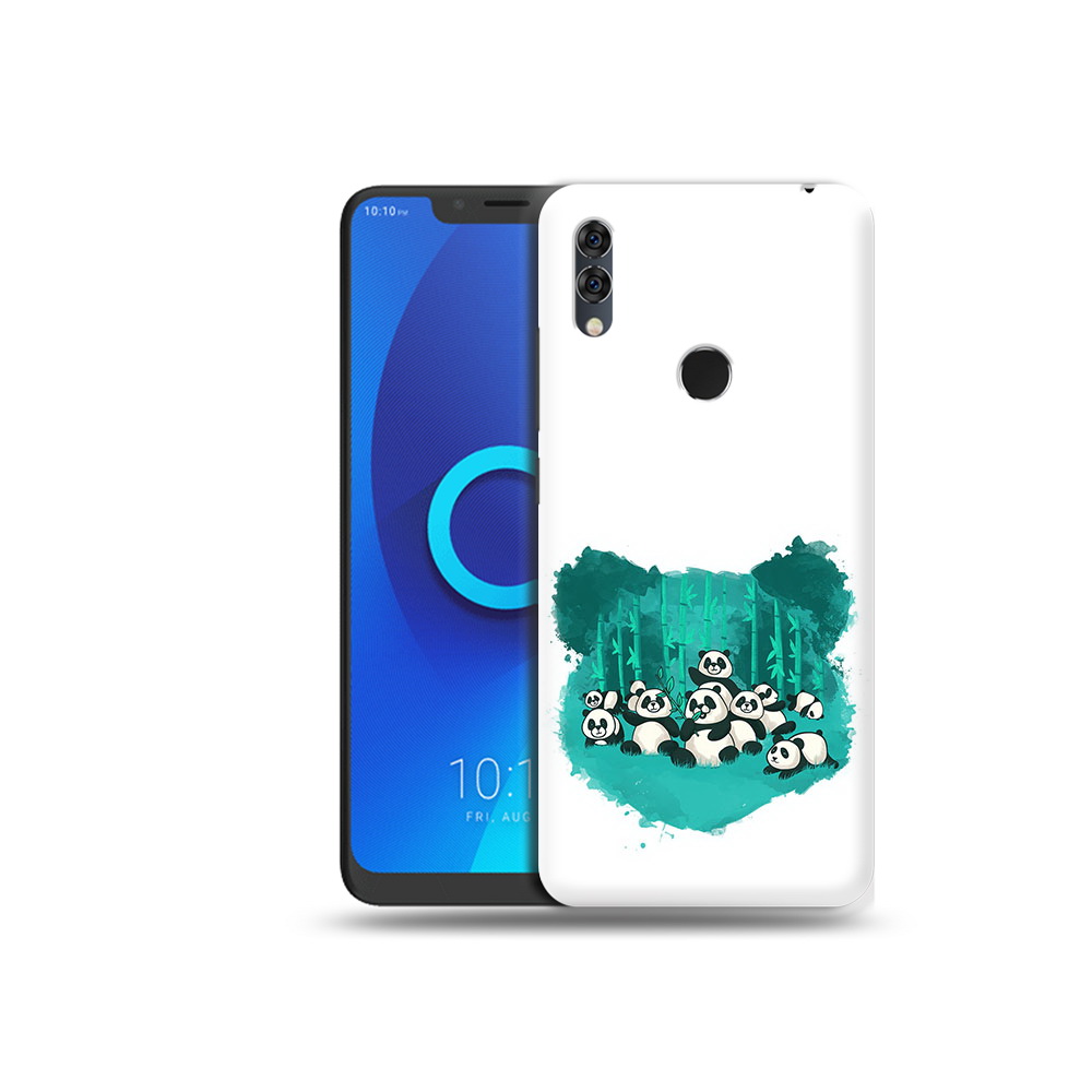 

Чехол MyPads Tocco для Alcatel 5V нарисованные панды, Прозрачный, Tocco