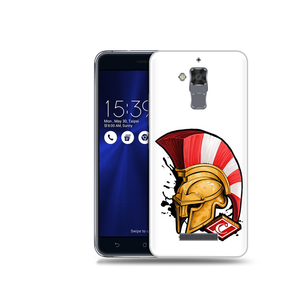 

Чехол MyPads Tocco для Asus ZenFone 3 Max (ZC520TL) ФК спартак шлем, Прозрачный, Tocco