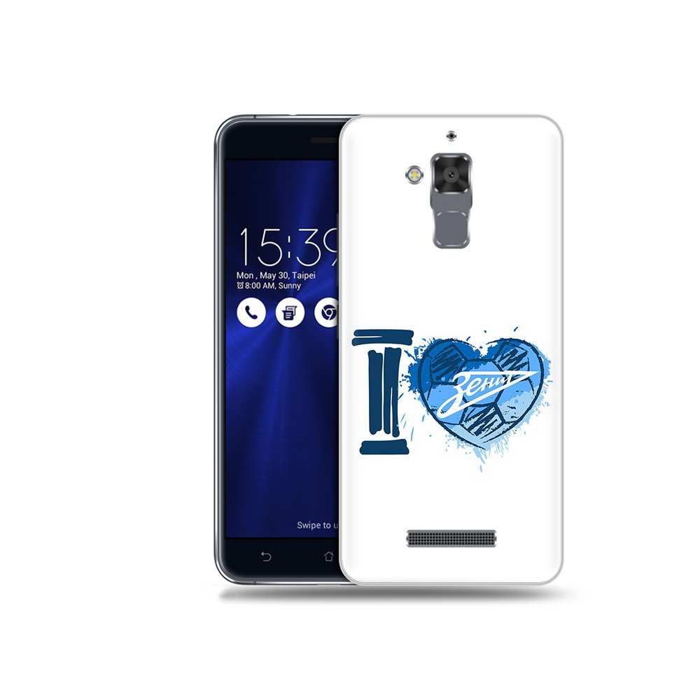 

Чехол MyPads Tocco для Asus ZenFone 3 Max (ZC520TL) ФК я люблю зенит, Прозрачный, Tocco