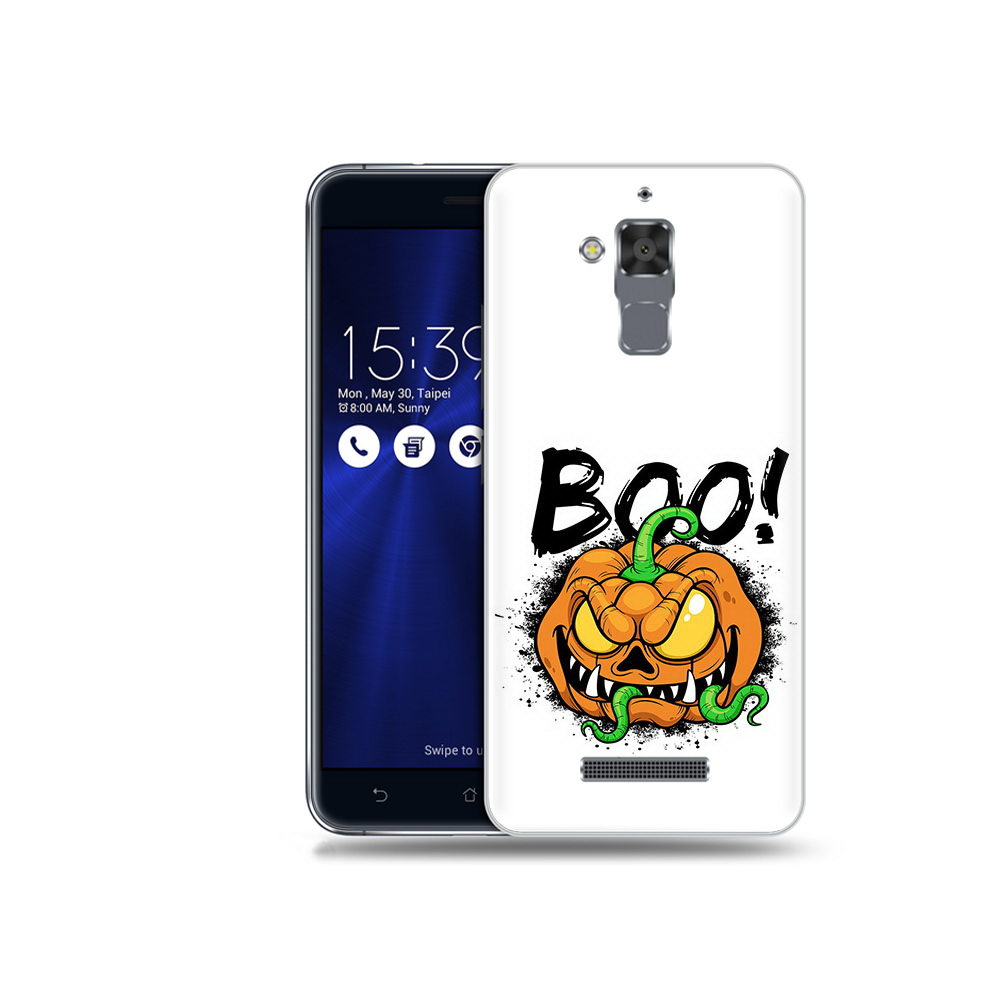 

Чехол MyPads Tocco для Asus ZenFone 3 Max (ZC520TL) Хэллоуин бу, Прозрачный, Tocco