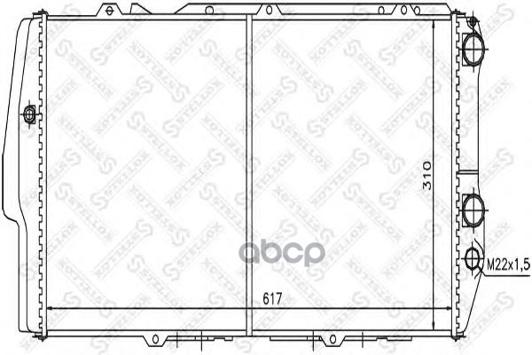 

10-25019-Sx Радиатор Системы Охлаждения Audi 100/200 1.8-2.3 83-90