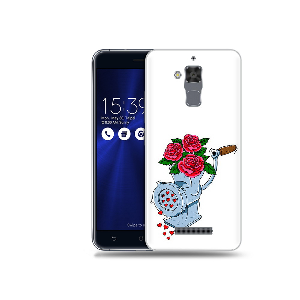 

Чехол MyPads Tocco для Asus ZenFone 3 Max (ZC520TL) Цветочные сердца, Прозрачный, Tocco