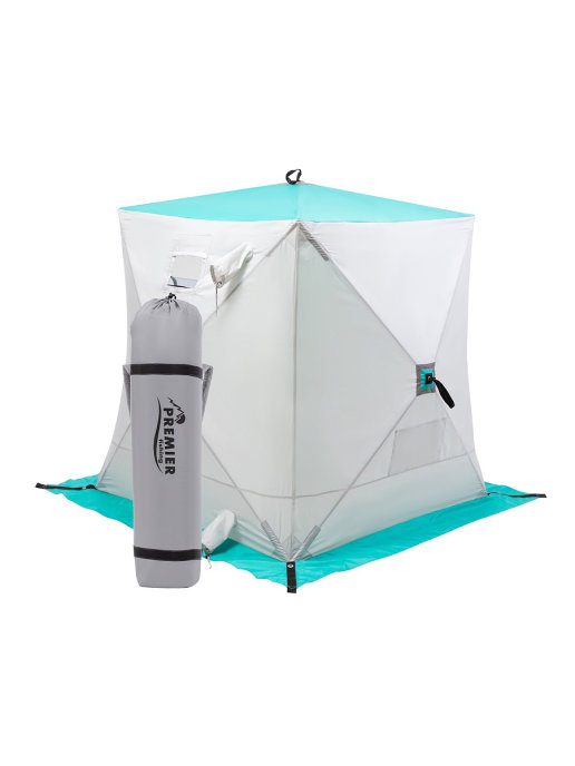 фото Premier палатка зимняя куб 1,5х1,5 biruza/gray premier (pr-isc-150bg)