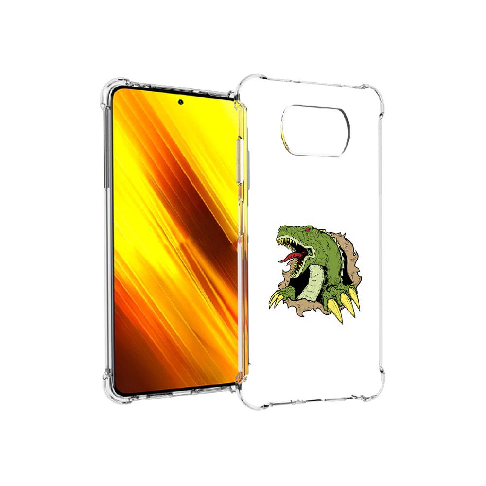 

Чехол MyPads Tocco для Xiaomi Poco X3 годзила (PT154881.262.290), Прозрачный, Tocco