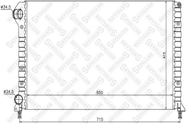 

10-25477-Sx Радиатор Системы Охлаждения Fiat Doblo 1.2-1.6/1.9D 01>