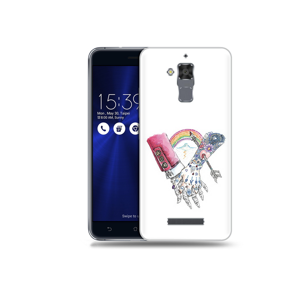 

Чехол MyPads Tocco для Asus ZenFone 3 Max (ZC520TL) абстракция руки в татуировках, Прозрачный, Tocco