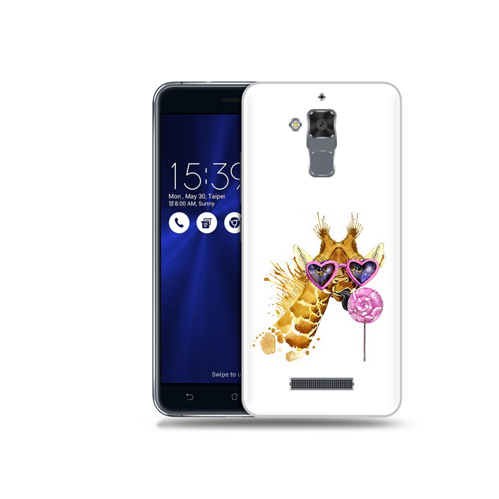 

Чехол MyPads Tocco для Asus ZenFone 3 Max (ZC520TL) акварельный жираф, Прозрачный, Tocco