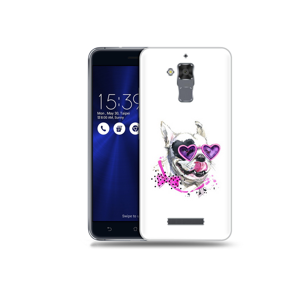 

Чехол MyPads Tocco для Asus ZenFone 3 Max (ZC520TL) акварельный пёс, Прозрачный, Tocco