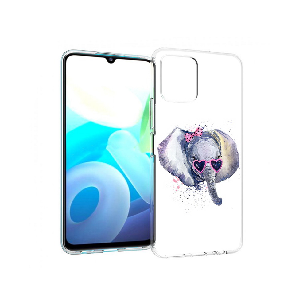 

Чехол MyPads Tocco для Vivo Y15s слоник в очках (PT224456.390.608), Прозрачный, Tocco