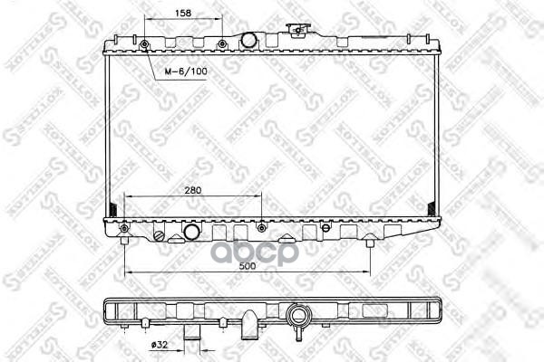 

10-25110-Sx Радиатор Системы Охлаждения Toyota Corolla/Carina 1.6 87-92