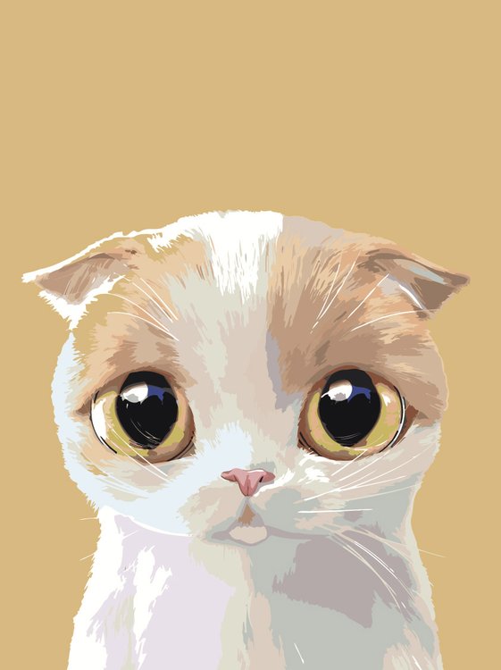 

Картина по номерам Живопись по Номерам Кошечка Криа, 30x40, Кошечка Криа
