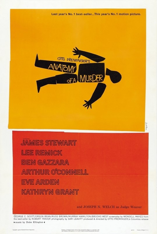 

Постер к фильму "Анатомия убийства" (Anatomy of a Murder) Оригинальный 68,6x101,6 см