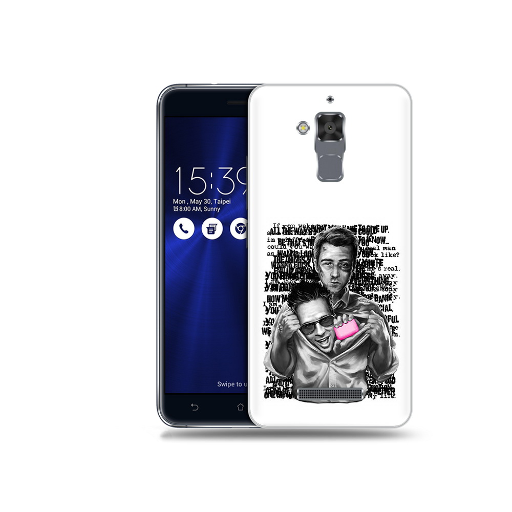 

Чехол MyPads Tocco для Asus ZenFone 3 Max (ZC520TL) бойцовский клуб, Прозрачный, Tocco