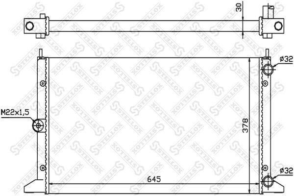

10-25107-Sx Радиатор Системы Охлаждения Vw Sharan, Ford Galaxy 1.9Tdi 95>