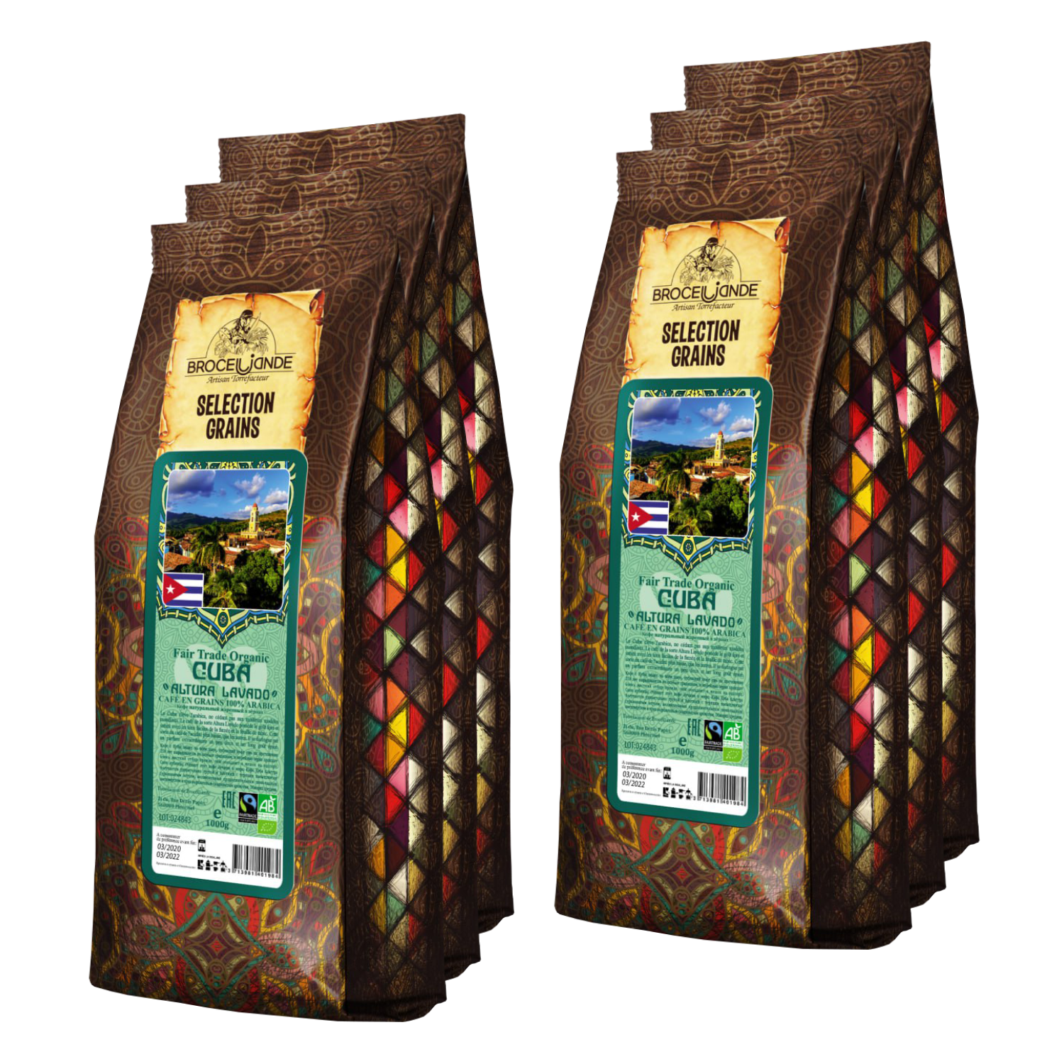

Кофе в зернах Broceliande Cuba Altura Lavado, 1 кг, 6 упаковок