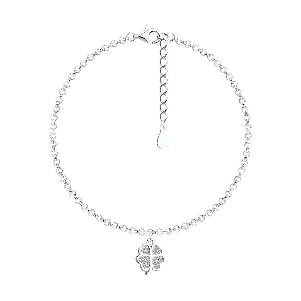 

Браслет из серебра р.  SOKOLOV 94051272-91, фианит, 94051272-91