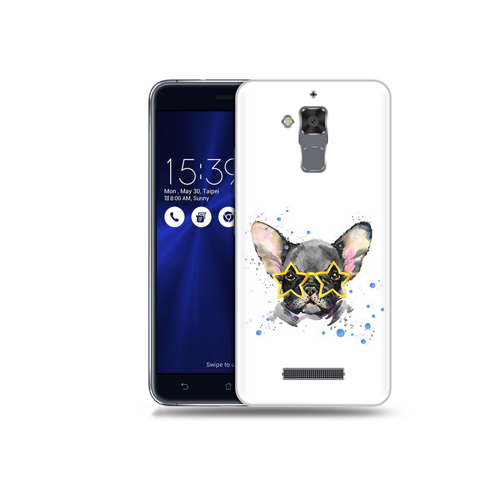 

Чехол MyPads Tocco для Asus ZenFone 3 Max (ZC520TL) буля в очках, Прозрачный, Tocco