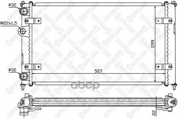 

10-25108-Sx Радиатор Системы Охлаждения Без Ac Seat Cordoba 1.4I-1.9Sdi 93>