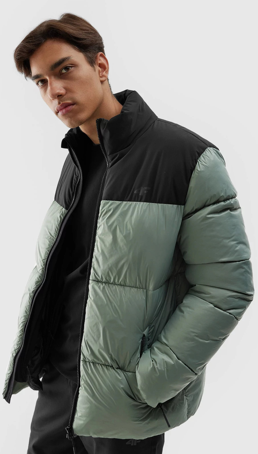Зимняя куртка мужская 4F Down Jacket M348 зеленая L