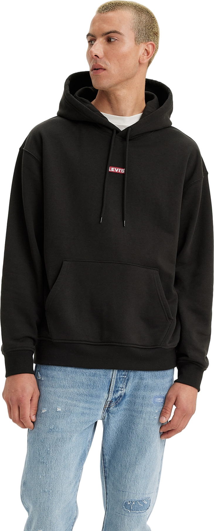 

Худи мужское Levi's Men Relaxed Baby Tab Hoodie черное S, Черный, Men Relaxed Baby Tab Hoodie