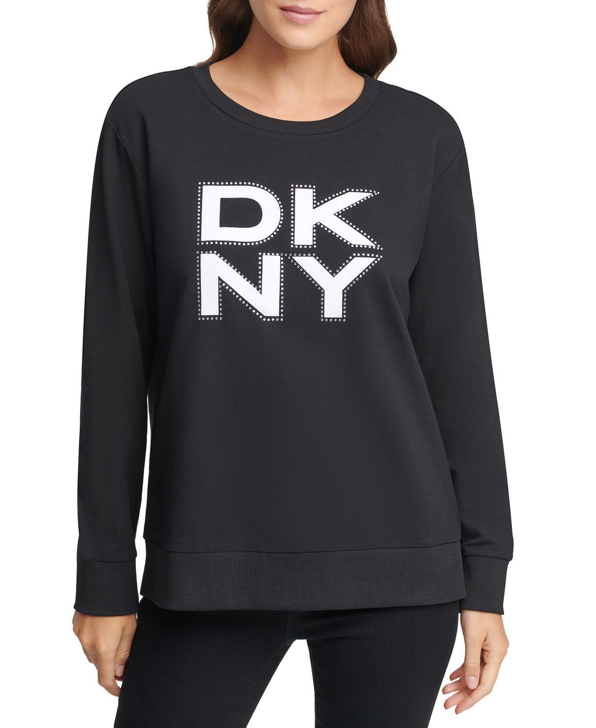 

Свитшот женский DKNY P0JWAB2R черный XS, P0JWAB2R