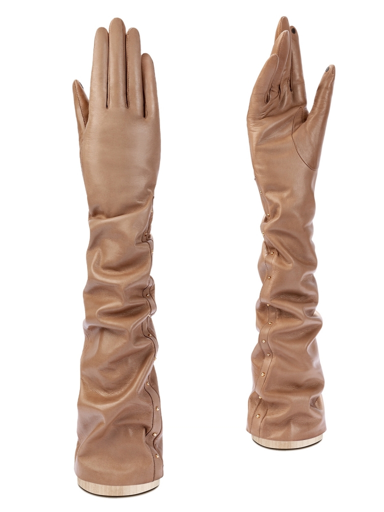 Перчатки женские Eleganzza TOUCH F-IS1392 светлые серо-коричневые, р. 7