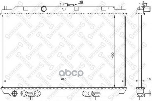 

10-26721-Sx Радиатор Системы Охлаждения Мкпп Nissan Almera Tino 1.8I 16V 00-03