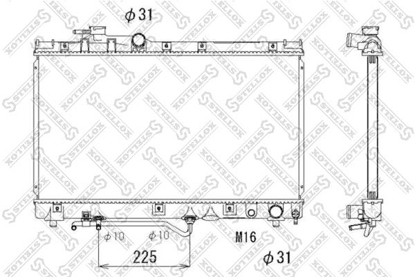 

10-25150-Sx Радиатор Системы Охлаждения Акпп Toyota Corona/Carina 2.0 St202 93-95