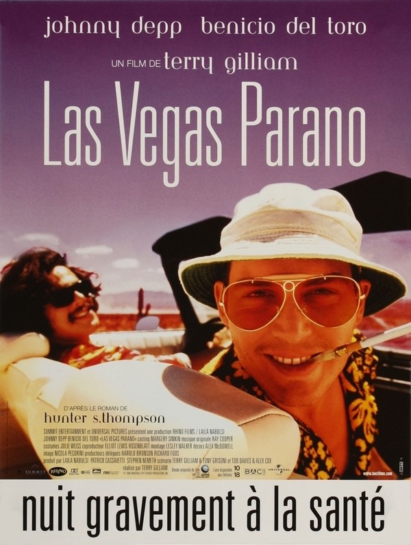 Постер к фильму Страх и ненависть в Лас-Вегасе (Fear and Loathing in Las Vegas) 50x70 см