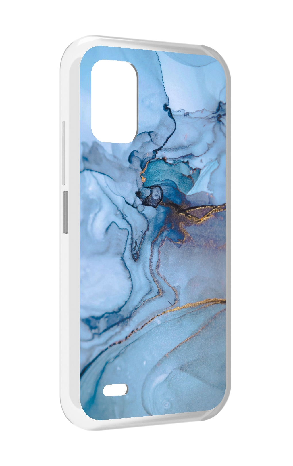 Чехол MyPads голубой мрамор для UMIDIGI Bison GT2 / GT2 Pro