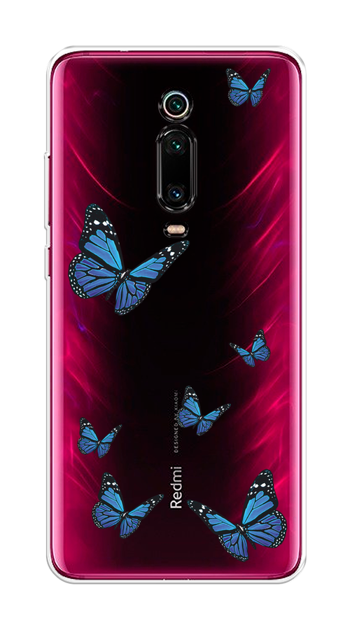 

Чехол на Xiaomi Redmi K20/K20 Pro/Mi 9T/9T Pro "Blue butterflies", Синий;черный, 35550-1